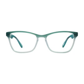 Scojo New York Trinity Place Blue Light Reading Glasses, Handmade Scratch Resistant Readers for Women and Men, Jade Fade - 0.00x