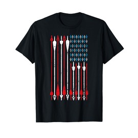 Vintage American Flag Archery Bow Hunting T-Shirt