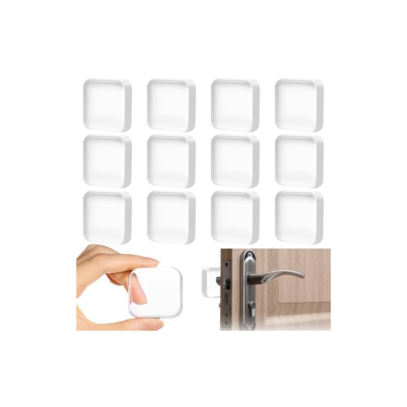 Tope para Puerta, 12 PCS Protector de Pared de Silicona,