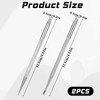 Cuticle Pusher, 2 Pcs Stainless Steel Cuticle Remover Tool Silver