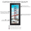 5x15 Frame Black Wood with Black Mat | 8x18 Frame