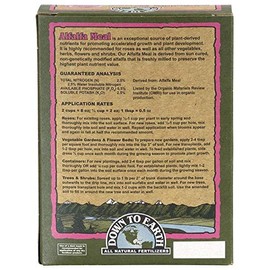 Down to Earth Organic Alfalfa Meal Fertilizer Mix 2.5-0.5-2.5, 0.5 lb
