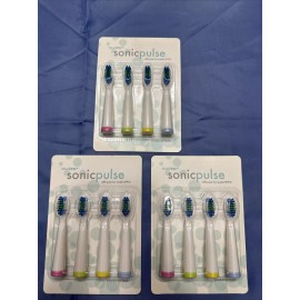 Pulse Sonic Pulse electric toothbrush head refills Model number SP910 3 packs of 4 New