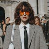 FEISEDY Gafas Ámbar para Luz Azul para Computadora y Gaming,