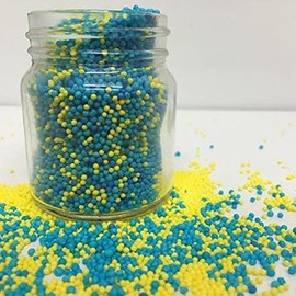 Blue & Yellow 100s & 1000s Sugar Sprinkles Cupcake Decorations (50g)