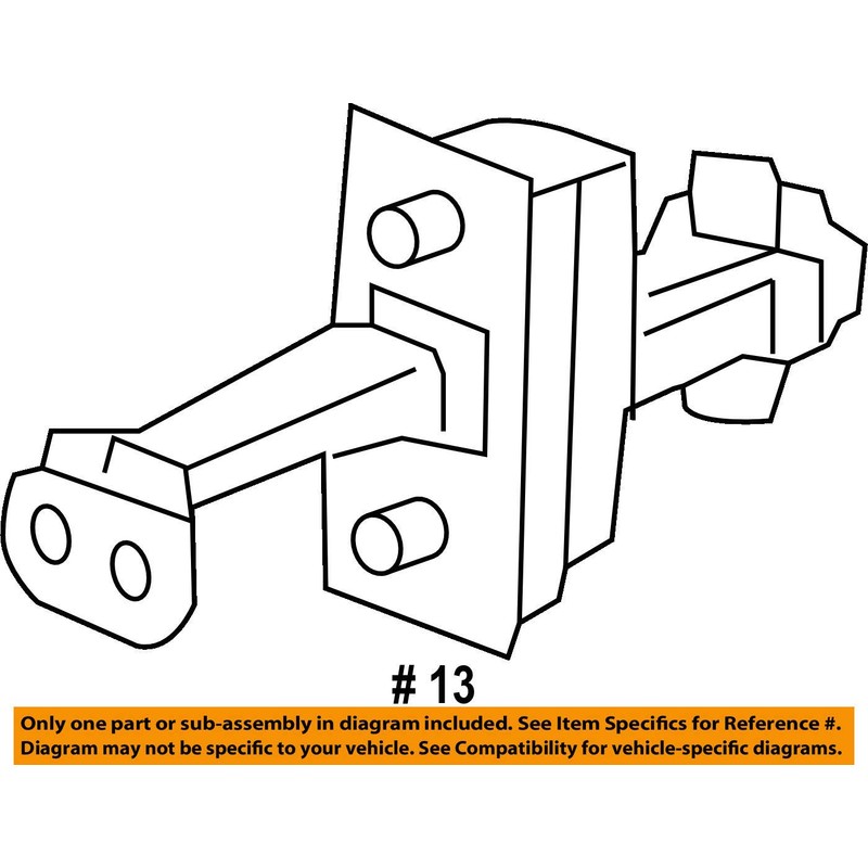 General Motors GM OEM-Door Check Arm Stop Hinge Strap 23231888