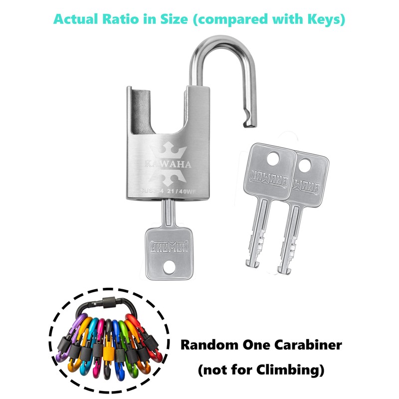 KAWAHA 21/40KD-3SK High Security Stainless Steel Shrouded Padlock with Key