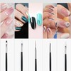 Cheerhom 15 Pezzi Pennelli Unghie Gel, Nail Art Pennelli per