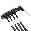 PH49 PCIe4.0 X16 to 4-Port U.2 NVME SFF-8643 SFF-8639 Expansion