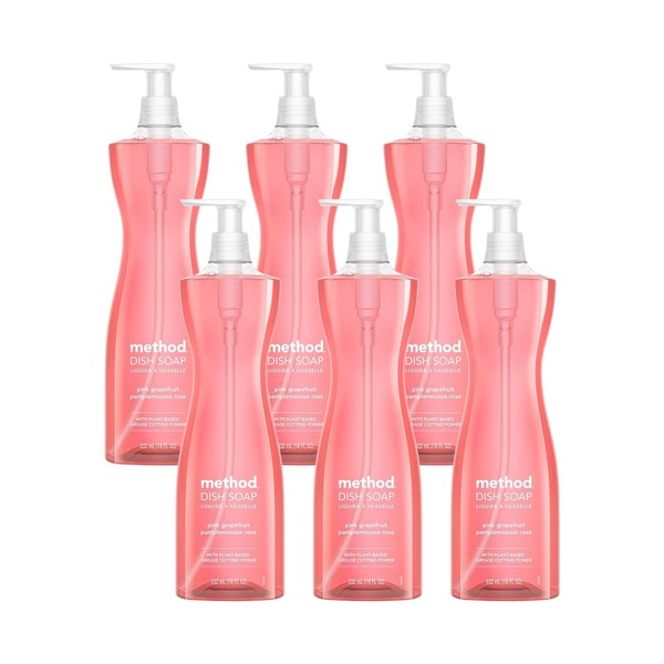 Method Dish Soap, Pink Grapefruit, 18 Ounce, Packaging May Vary