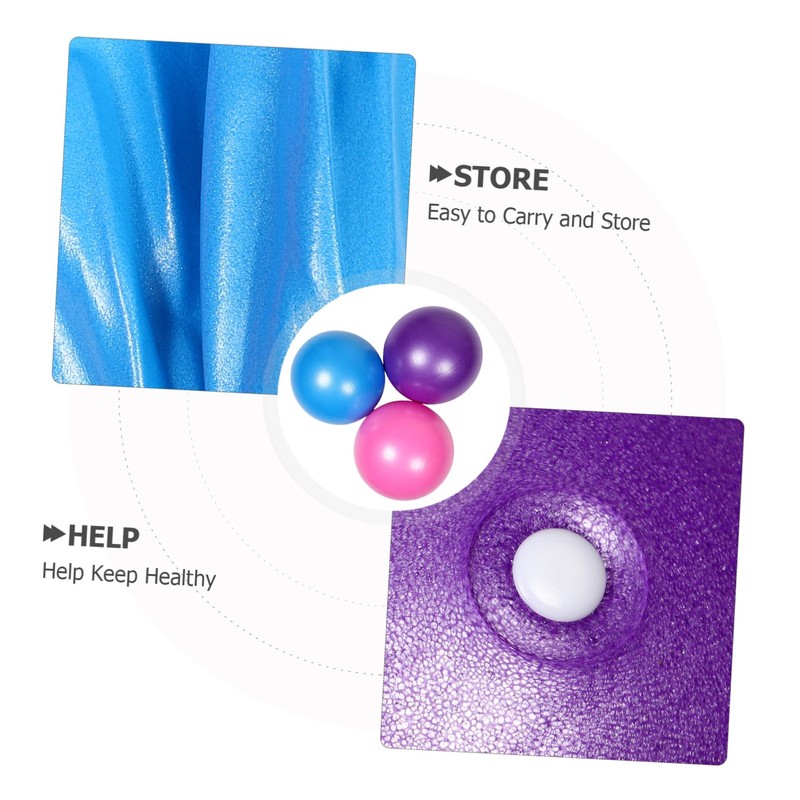 OHPHCALL Thickened Anti Burst Mini Pilates Balls Yoga Exercise Balls