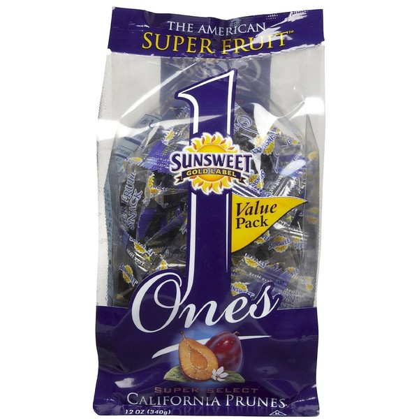 Sunsweet Ones California Prunes, 12 Ounce (Pack of 3)