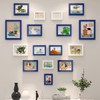 wyooxoo 4x6 Picture Frames Set of 4 Dark blue Solid