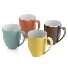 Nambé MT1047 POP Colours Mugs, Ocean, Citron, Persimmon, Chocolate