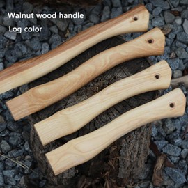 XQSL Hatchet Handle Replacement, 13in+11in Walnut Hatchet Handle Replacement for Camping Gardening Axe (A-Log Color)