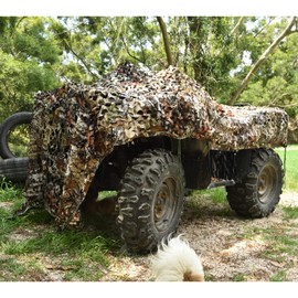 Tongcamo Camouflage Net Sun Protection Camouflage Net 150D Polyester Fabric for Privacy Protection Hunting Home Garden Camping Party Net Camouflage Decoration