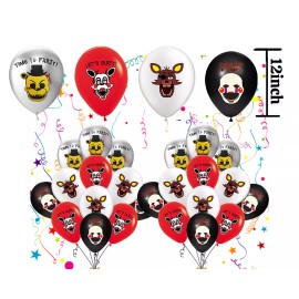 LANASPARTY FIVE NIGHTS AT FREDDY FNAF birthday party supplies favor centerpiece decoration - 12pc Latex Balloons