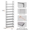 OYREL 10-Tier Metal Shoe Rack, Narrow Shoe Rack Organizer, Sturdy