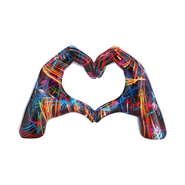 JDPEYI Heart Hands Sculpture - Gold Bracelet Holder and Modern