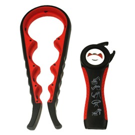 Bottle Opener for Arthritic Hand,Jar Opener for Old People, Children, Women, Those with Weak Hands,Multifunctional Kitchen Gadgets (B-red)