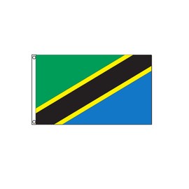 stormflag Tanzania flag 3x5ft(90cmx150cm) Polyester pongee 90g with Two Eyelets and Double Stitched