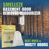 SMELLEZE Reusable Basement Odor Removal Deodorizer Pouch: Rids Funky Smell