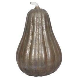 Sweet Summer Living Gourd 9 Inch Width X 13.5 Inch Height Glass Mercury Vintage. Perfect for Harvest Décor, Fall Décor & Thanksgiving Décor.