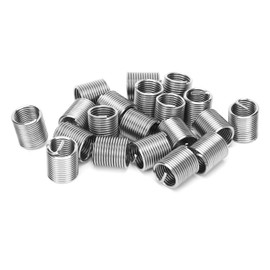 20 pieces wire thread insert M12 x 1.5 304 stainless steel sheath type screw repair sleeve assortment set thread repair sleeve socket screw (2D), closure