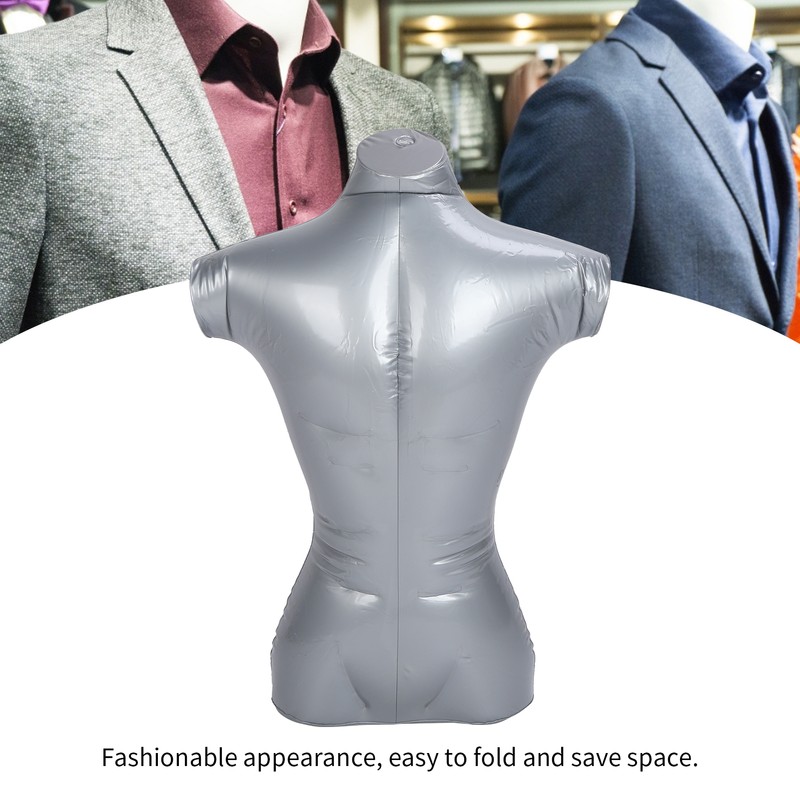 Male Inflatable Mannequins Model Upper Body Clothing Window Display Rack