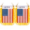 ZXvZYT 3 X 5 Inch America USA Window Hanging Flag