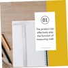 ORFOFE 2pcs Transparent T Ruler Measuring Ruler for Students Drafting