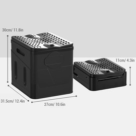 Portable Folding Toilet Outdoor Camping Potty with Lid for Camping Hiking Travel