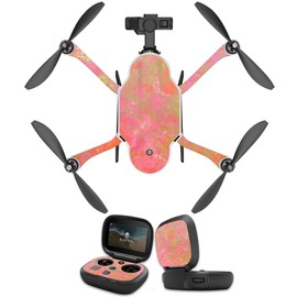 MightySkins Skin Compatible with GoPro Karma Drone Headphones wrap Cover Sticker Skins Thai Marble