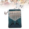Finger Thumb Piano 17 Keys Exquisite Engraved Pattern Wood Kalimba