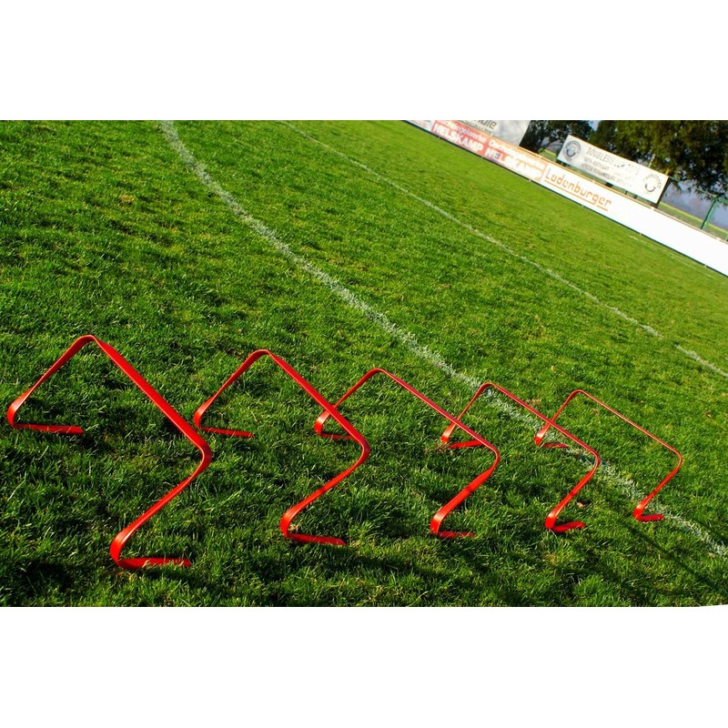 Netsportique Flexible Hurdle Set of 5 - Red or Yellow