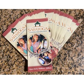 Saratoga Gaming And Raceway Brochure ~ 2004 Pamphlet Rare Harness Horse Race QTY