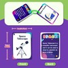 34PCS Outer Space Cognitive Flash Cards,Cognitive Pictures Flashcards for Space