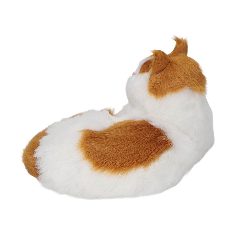 Simulation Furry Cat Figurine Home Cute Funny Synthetic Fur Cat