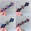 6 Pieces Side Hair Clips with Three Flower Bangs Clips