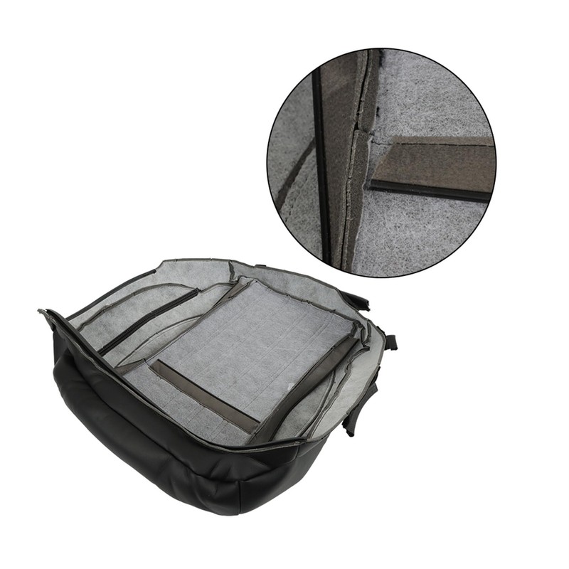 ANTUKO Driver Bottom Leather Seat Cover Black Replacement for 2013-2016