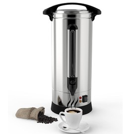 Garvee Commercial Coffee Urn - 60 Cup Large Coffee Urn, [Food Grade Stainless Steel] Coffee Dispenser Perfect For Church, Meeting rooms, Lounges, and Other Large Gatherings,10L