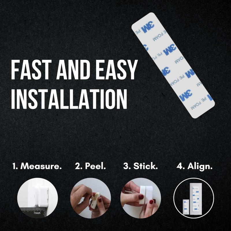 Contact Sensor Adhesive - Compatible with EUFY Sensor | Mounting