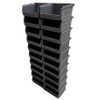 20 x XL1 Size 1 Small Parts Plastic Open Fronted Storage Stackable Bins 0.46 Litres Linbin Order Picking Stacking Boxes (Pack of 20) (Grey)
