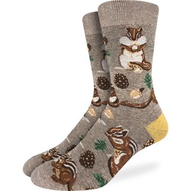 Men's Chipmunks Socks, Big & Tall, Shoe Size 13-17