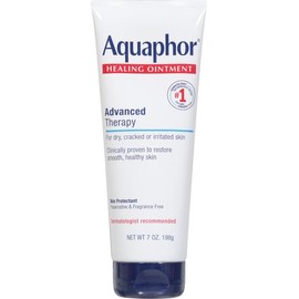 Aquaphor Healing Ointment Advanced Therapy Skin Protectant, Dry Skin Body Moisturizer, 7 Oz Tube