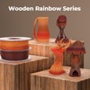 AMOLEN 3D Printing Filament Dark Wooden Rainbow Color Change Printer