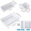 Pack of 8 Drawer Organiser, Organiser Storage Box, Plastic Drawer