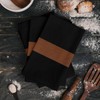Kitchen Towels Set of 2 Brown Black Dish Towels and