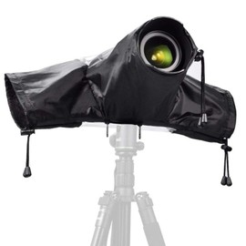 Camera Rain Cover Canon, Waterproof Camera Rain Cover with Transparent Viewing Window Foldable for Nikon Canon Sony Digital Camera DSLR Cameras, Protection Against Snow and Dust