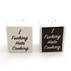 Generic Mature Salt and Pepper Shakers - I F'n Hate